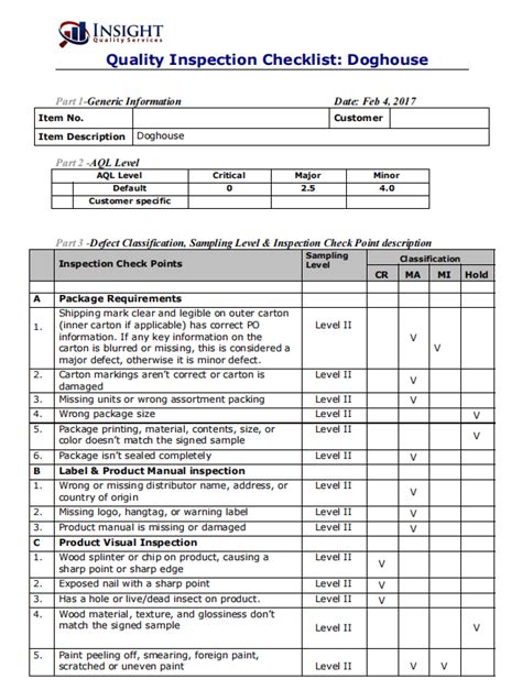qcforms|Quality Control Checklist For Manufacturing [Free Template].